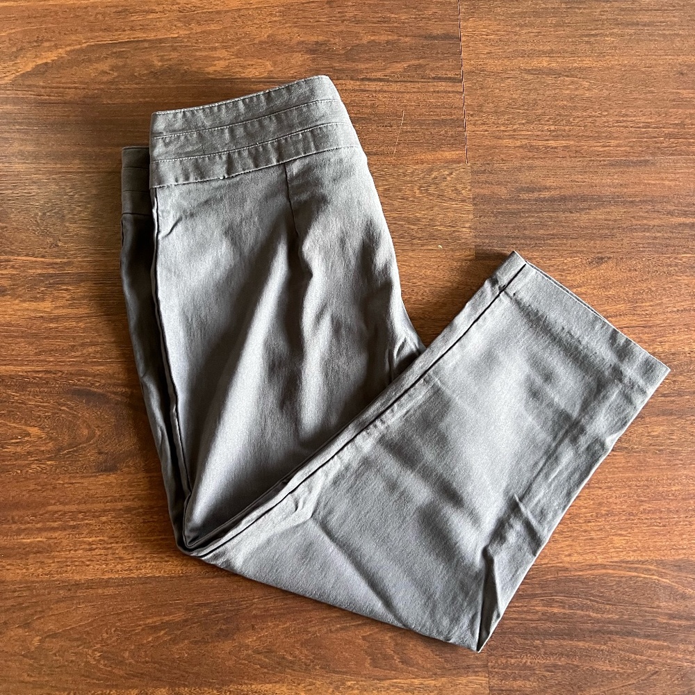 Land'n Sea Gray Cropped Pants Size 12
